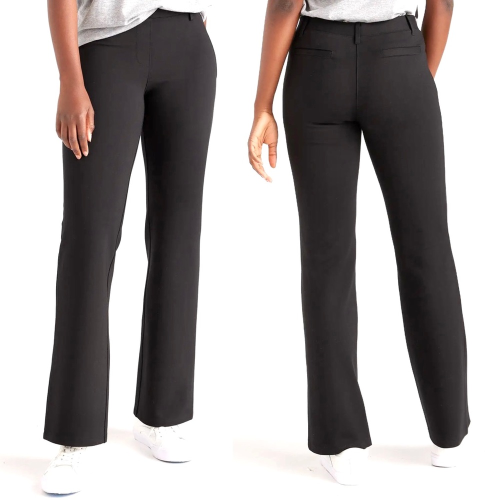 Quince Black Boot Cut Pants